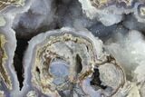 Crystal Filled Dugway Geode (Polished Half) #121724-1